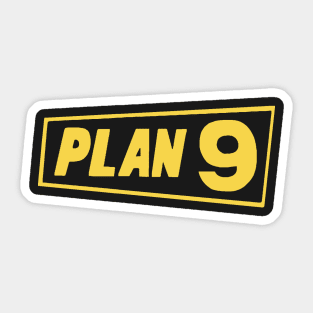 Plan 9 in yellow Sticker